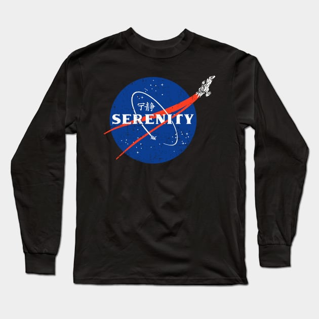 Space Serenity Long Sleeve T-Shirt by kg07_shirts